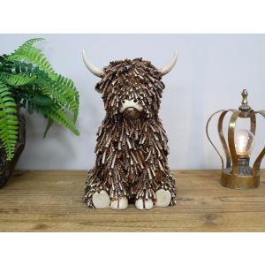 Large Sitting Highland Cow